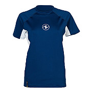 Damen Lycra T-Shirt Aqua Lung LOOSE FIT blau/weiß Kurzarm