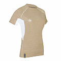 Damen Lycra T-Shirt Aqua Lung LOOSE FIT beige/weiß Kurzarm