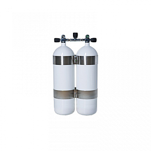 Tauchflasche Vítkovice twin 2x18 L/230 bar konvex