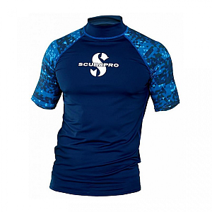 Herren-Lycra-Shirt Scubapro RASHGUARD AEGEAN UPF50, kurzärmelig