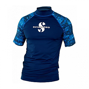 Rashguard Scubapro RASHGUARD AEGEAN UPF50, kurze Ärmeln - Herren