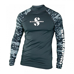 Herren Rashguard Scubapro RASHGUARD GRAPHITE UPF50, lange Ärm.