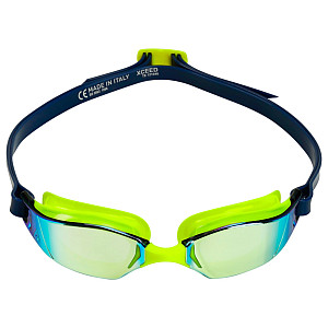 Schwimmbrille Aqua Sphere XCEED Titan gelbes Spiegelglas