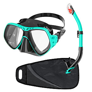 Schnorchel-Set Maske und Schnorchel Dive Team DEEP VISION antifog