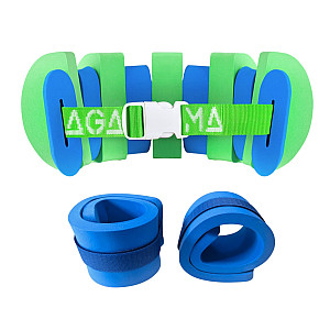 Agama SWIM Schwimmgürtel SET (grün/blau) Agama EVA-Ärmel