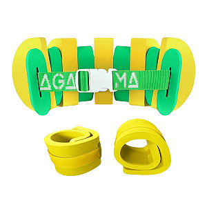 SET Schwimmgürtel Agama SWIM (gelb/grün) Agama EVA-Ärmel