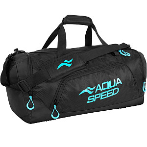 Reisetasche Aqua Speed Sport-Duffelbag L 43L - schwarz/türkis