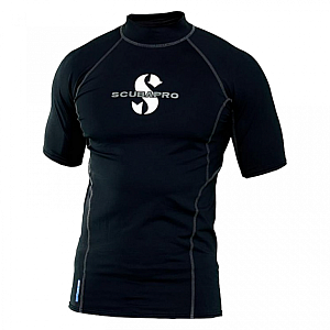Herren-Lycra-Shirt Scubapro T-FLEX BLACK UPF80, kurzärmelig