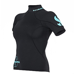Damen Lycra T-Shirt Scubapro T-FLEX schwarz, Kurzarm - Ausverkauf - XS