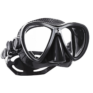 Scubapro SYNERGY TWIN TRUFIT schwarze Silikonmaske - schwarz/silber