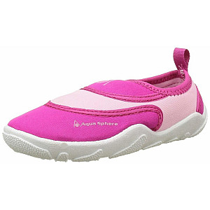 Wasserschuhe Aqua Sphere BEACHWALKER KIDS rosa/weiß