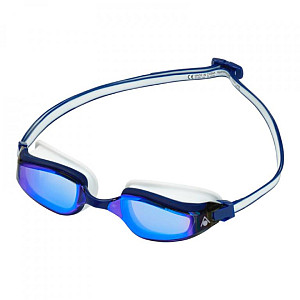 Aqua Sphere FASTLANE Schwimmbrille aus Titan. Spiegelglas blau