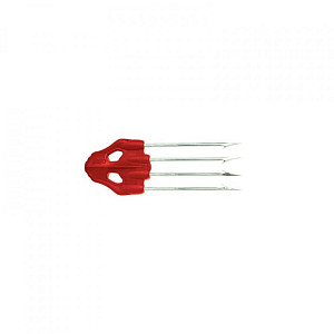 Speerspitzen Omer MUSTAD HR RED 4-Spitze