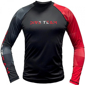 Herren Lycra T-Shirt DIVE TEAM MAN, lange Ärmel