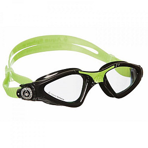 Kinder-Schwimmbrille Aqua Sphere KAYENNE JUNIOR klare Gläser - Grün/Schwarz