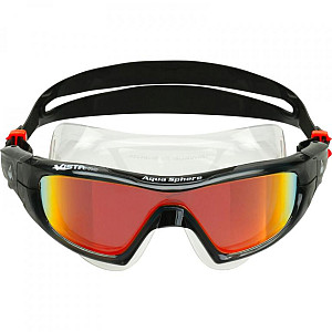 Schwimmbrille Aqua Sphere VISTA PRO titan Glas Spiegel orange