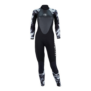 Damen Neoprenanzug Aqua Lung HYDROFLEX FULL SUIT 3mm schwarz/weiß