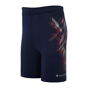Jungen-Badehose Aqua Sphere NOLAN schwarz/rot - 6Jahre