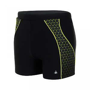 Herren-Badehose Aqua Sphere ONYX schwarz/grun - DE4 S/M
