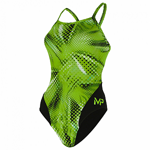 Damen Badeanzug Michael Phelps MESA LADY MID BACK multicolor/grun - DE30