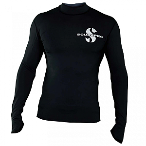 Herren-Lycra-Shirt Scubapro RASHGUARD BLACK SWIM UPF50, langärmelig