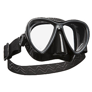 Scubapro SYNERGY TWIN TRUFIT Maske mit Komfortgurt - Schwarz