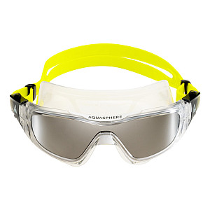 Schwimmbrille Aqua Sphere VISTA PRO SILVER MIRROR silberne Spiegelgläser - transp./gelb