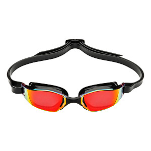 Titan-Schwimmbrille Aqua Sphere XCEED RED gespiegelt. Linse - Schwarz