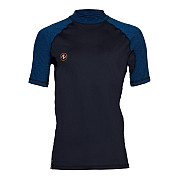 Herren-Lycra-T-Shirt Aqua Lung SLIM FIT schwarz/blau, kurze Ärmel