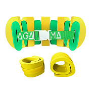 SET Schwimmgürtel Agama SWIM (gelb/grün) Agama EVA-Ärmel