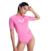 Damen-Lycra-T-Shirt Roxy Sangria Sunset, Kurzarm