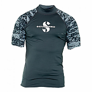 Herren Rashguard Scubapro RASHGUARD GRAPHITE UPF50, kurze Ärm