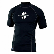 Herren-Lycra-Shirt Scubapro T-FLEX BLACK UPF80, kurzärmelig