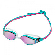 Damen-Schwimmbrille Aqua Sphere FASTLANE Titan. rosa Spiegelglas