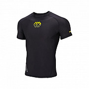 Herren Lycra T-Shirt Aqua Marina SCENE schwarz, kurze Ärmel
