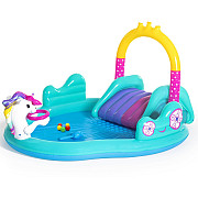 Aufblasbarer Pool Bestway 53097 MAGICAL UNICORN CARRIAGE 274 x 198 x 137 cm