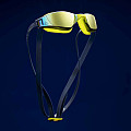 Schwimmbrille Aqua Sphere XCEED Titanium Mirror Lenses Yellow/Black Strap - Schwarz Schwarz