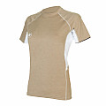 Damen-Lycra-Shirt Aqua Lung LOOSE FIT beige/weiß, kurzärmelig