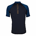 Herren-Lycra-T-Shirt Aqua Lung SLIM FIT schwarz/blau, kurze Ärmel