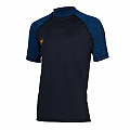 Herren-Lycra-T-Shirt Aqua Lung SLIM FIT schwarz/blau, kurze Ärmel