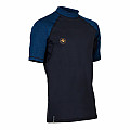 Herren-Lycra-T-Shirt Aqua Lung SLIM FIT schwarz/blau, kurze Ärmel