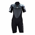 Damen-Neopren-Shorty Aqua Lung HYDROFLEX 3 mm schwarz/weiß