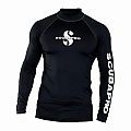 Rashguard Scubapro RASHGUARD BLACK UPF50, lange Ärmeln - Herren