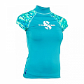Damen-Lycra-Shirt Scubapro RASHGUARD CARIBBEAN UPF50, kurzärmelig