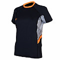 Damen-Lycra-Shirt Aqua Lung LOOSE FIT schwarz/grau, kurzärmelig