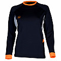 Damen-Lycra-Shirt Aqua Lung LOOSE FIT schwarz/grau, langärmelig