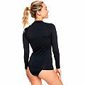 Damen-Lycra-T-Shirt Roxy BLACK mit langen Ärmeln