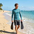 Herren-Lycra-T-Shirt RIP CURL WAVES, langärmlig