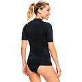 Damen-Lycra-T-Shirt Roxy BLACK mit kurzen Ärmeln