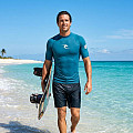 Lycra-T-Shirt für Herren RIP CURL WAVES, kurze Ärmel